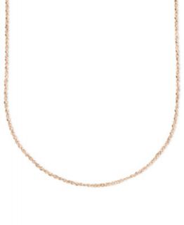 Seamless Chain 24 Necklace in 14k Rose Gold   Necklaces   Jewelry & Watches