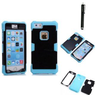 Ezydigital Hard Soft High Impact Hybrid Armor Defender Case Combo for Apple iPhone 5S Cell Phones & Accessories