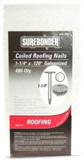 Surebonder, 900 114G 1 1/4" Galvanized Roofing Nails   4 coil pack   Collated Roofing Nails  