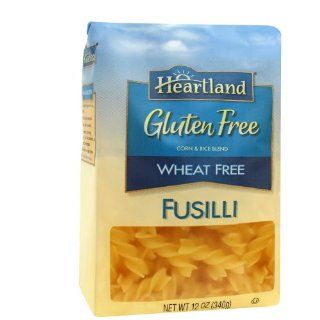 Heartland Gluten Free Fusilli, 12 Ounce Bags (Pack of 12)  Fusilli Pasta  Grocery & Gourmet Food