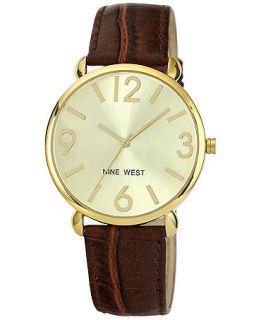 Nine West Watch, Womens Brown Strap 38mm NW 1558CHBN   Watches   Jewelry & Watches