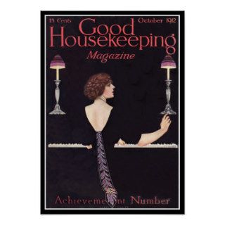 KRW Vintage Good Housekeeping 1912 Magazine Poster