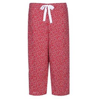 twinkle organic cropped trousers by nutmeg sleepwear