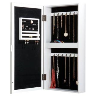 Wildon Home ® Britlee Wall Mounted Jewelry Armoire with Mirror