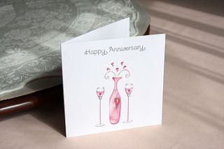 husband wife 'anniversary' card by white mink
