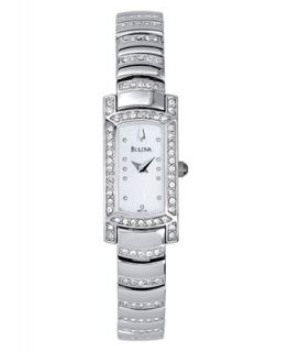 Bulova Womens Crystal Bracelet Watch 15mm 96T13   Watches   Jewelry & Watches