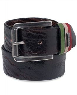 Armani Jeans Belt, Leather Triple Color Loop   Wallets & Accessories   Men