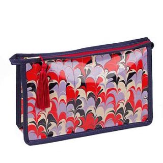 bergen marbled coated wash bag by whitehorn