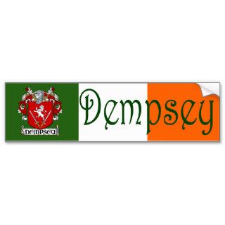 Dempsey Coat of Arms Flag Bumper Sticker