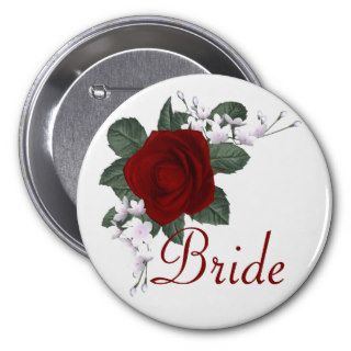 KRW Red Rose Bride Wedding Pin