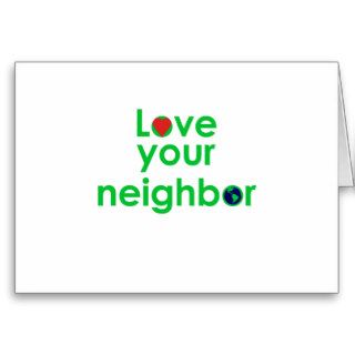 love your neighbor greeting cards