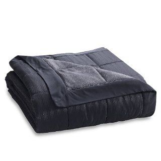 250 thread count Microfiber down alternative blanket King size Black 108x90   Bed Blankets