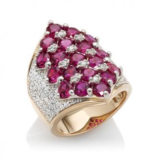 Victoria Wieck 6ct Absolute™ and Created Ruby Cigar Band Ring