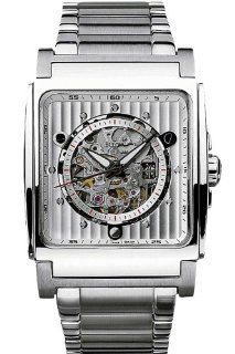 Mens Watch Bulova 96A107 Stainless Steel Automatic Silver Tone Skeleton Dial Watches