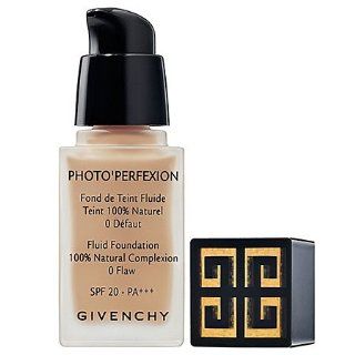 Givenchy Photo'Perfexion Fluid Foundation SPF 20 PA+++ 107 Perfect Caramel 0.8 oz  Foundation Makeup  Beauty