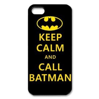 Keep Calm and Call Batman iPhone 5S/5 Hard Plastic Case Cover Cell Phones & Accessories