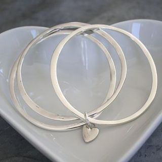 cluster of heart bangles by kathy jobson