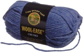 Lion Brand Yarn 630 107B Wool Ease Chunky Yarn, Bluebell