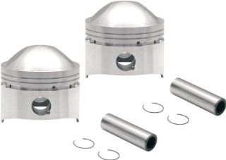 S&S Cycle 80 Inches Piston Set   Harley Davidson Big Twin 1936   1984 High Compression, 3 1/2 Inch Bore, Standard   106 5519 Automotive