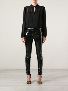 Versace Shiny Vinyl Trouser