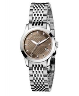 Gucci Watch, Womens Swiss G Timeless Stainless Steel Bracelet 27mm YA126511   Watches   Jewelry & Watches