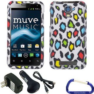 Gizmo Dorks Hard Skin Snap On Case Cover and Chargers for the ZTE Engage, Colorful Leopard Cell Phones & Accessories