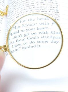 HI MG105G 5x Magnifier Pendant Gold Finish Necklace  Educational And Hobby Microscope Accessories 