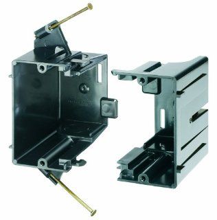 Arlington FEN102 Expandable Outlet Box, Nail on for New Construction, 2 Gang, 10 Pack   Electrical Outlet Boxes  