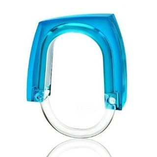 Konte S102 Neon and Squared Curtain Rings   Blue Concentrate   Shower Curtains