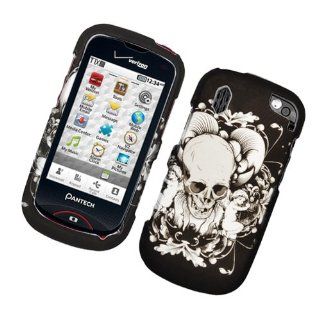 Eagle Cell PIPN8992R2D101 Stylish Hard Snap On Protective Case for Pantech Hotshot 8992   Retail Packaging   Skull with Angel Cell Phones & Accessories