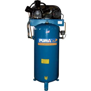 Puma Belt-Drive Stationary Vertical Air Compressor — 60-Gallon Vertical, 5 HP, 18.2 CFM, Model# PK7060VS  10   20 CFM Air Compressors