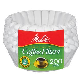 Melitta 62914 Paper White 4 6 Cup Jr. Basket Coffee Filters  600 Count Melitta Coffee Makers