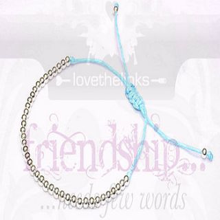 fashion cotton friendship bracelet by lovethelinks