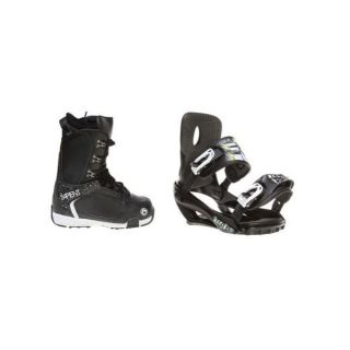 Sapient Yeti Snowboard Boots w/ Sapient Stash Bindings Black boot binding package 0465