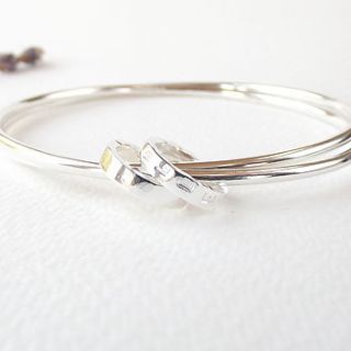 secret silver personalised silver bangle by silversynergy