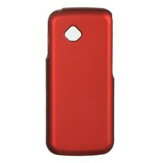 Red Rubberized Protector Case for LG LG101 / LG102 / VM 101 Cell Phones & Accessories