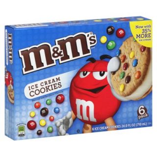 M & M Cookie Ice Cream Sandwich 6 pack