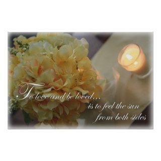 Yellow Flowers To Love quote photography print