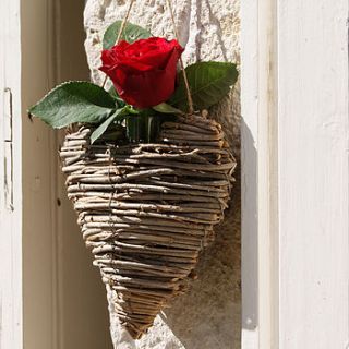 single flower heart vase by plant theatre