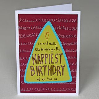'happiest birthday' card by angela chick