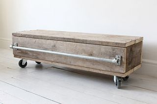 reclaimed wood coffee table by inspirit