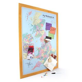 world and uk pinboard map by thelittleboysroom