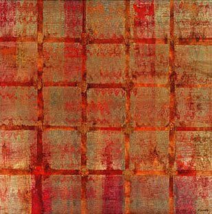 Rebecca Koury 32W by 32H  Tapestry Square II Super Resin Gloss 1 3/4" WOOD Mount (SuperGloss or Matte Finish available)   Prints
