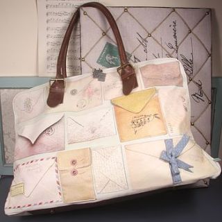 letters weekend bag from disaster designs by lisa angel homeware and gifts