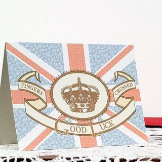 royal good luck card by the spotted sparrow