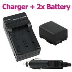 3 piece Battery/ Charger Set for Canon BP 808 / FS10/ VIXIA HF 10 Eforcity Camera Batteries & Chargers