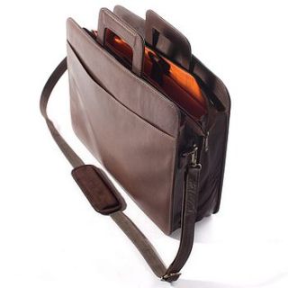 leather folio with retractable handles by adventure avenue