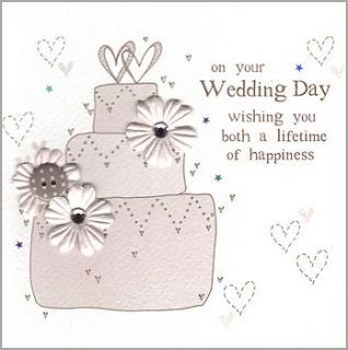 handmade floral wedding card by eggbert & daisy