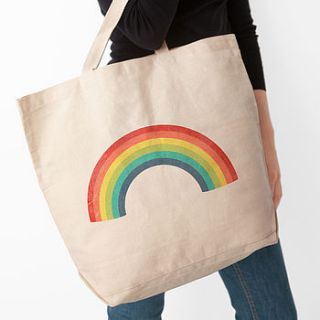 vintage style rainbow bag by the brolly shop