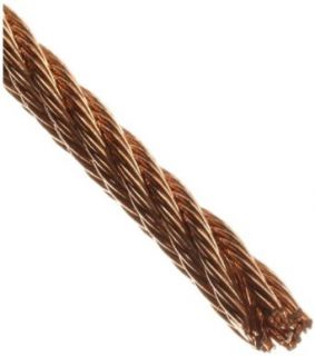 Loos Bronze Wire Rope, 7x7 Strand Core, 1/16" Bare OD, 100' Length, 170 lbs Breaking Strength Cable And Wire Rope